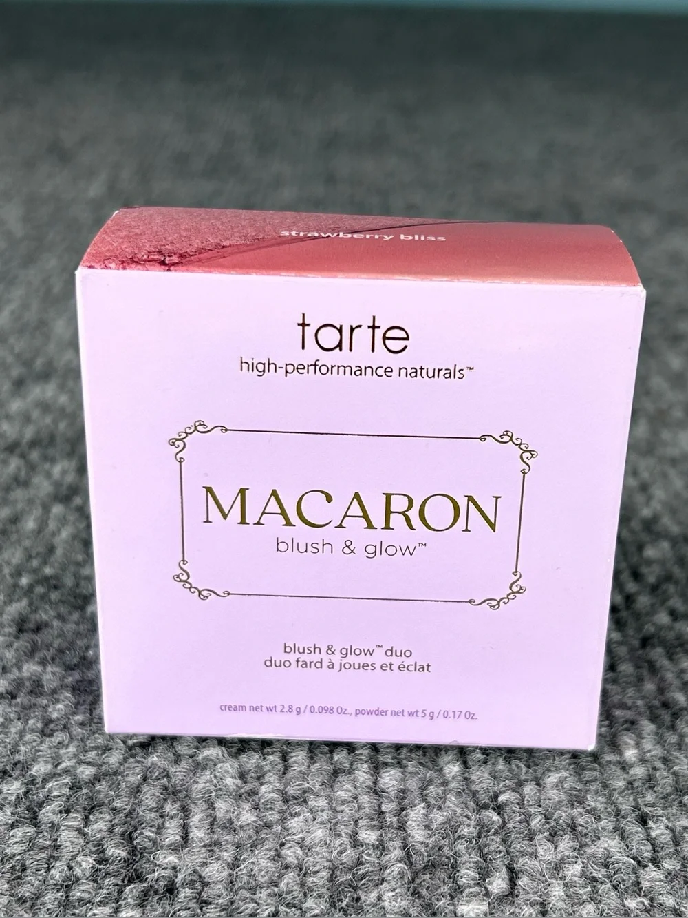 tarte MACARON Blush & Glow Duo Strawberry Bliss Radiant HA .98 oz New In Box